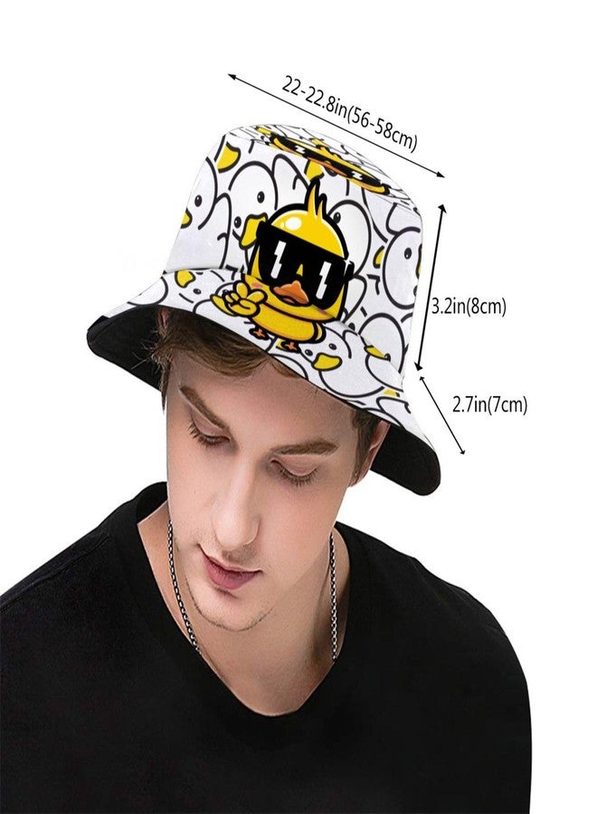 Krirteh Bucket Hat Duck Fisherman Hat, Funny Summer Outdoor Travel Beach Hat Packable Sun Cap for Women Men Adults - Image 3